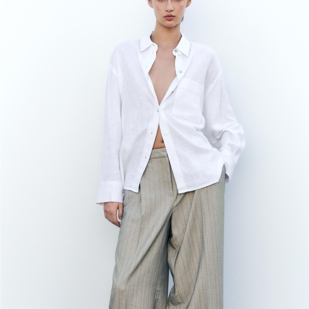 Zara Linen Button Down